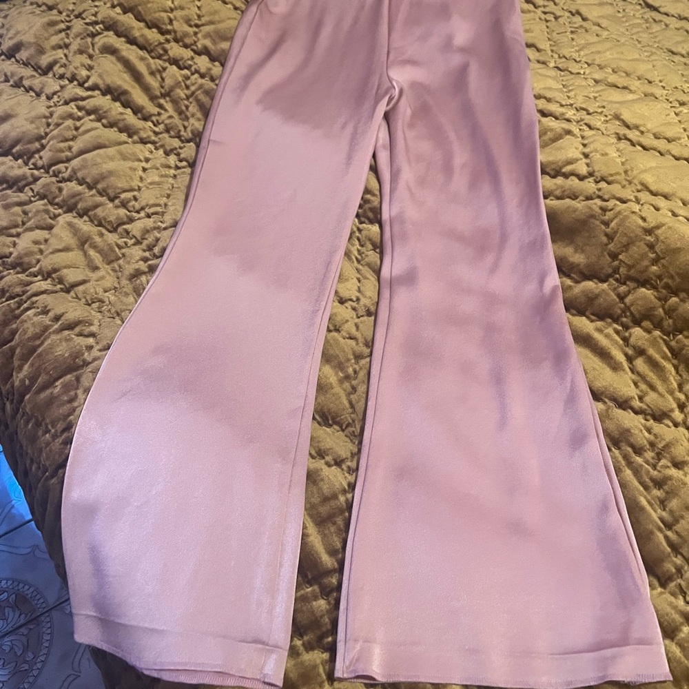Chic Light Pink Women's Flare Pants